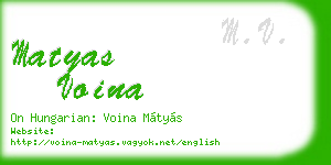 matyas voina business card